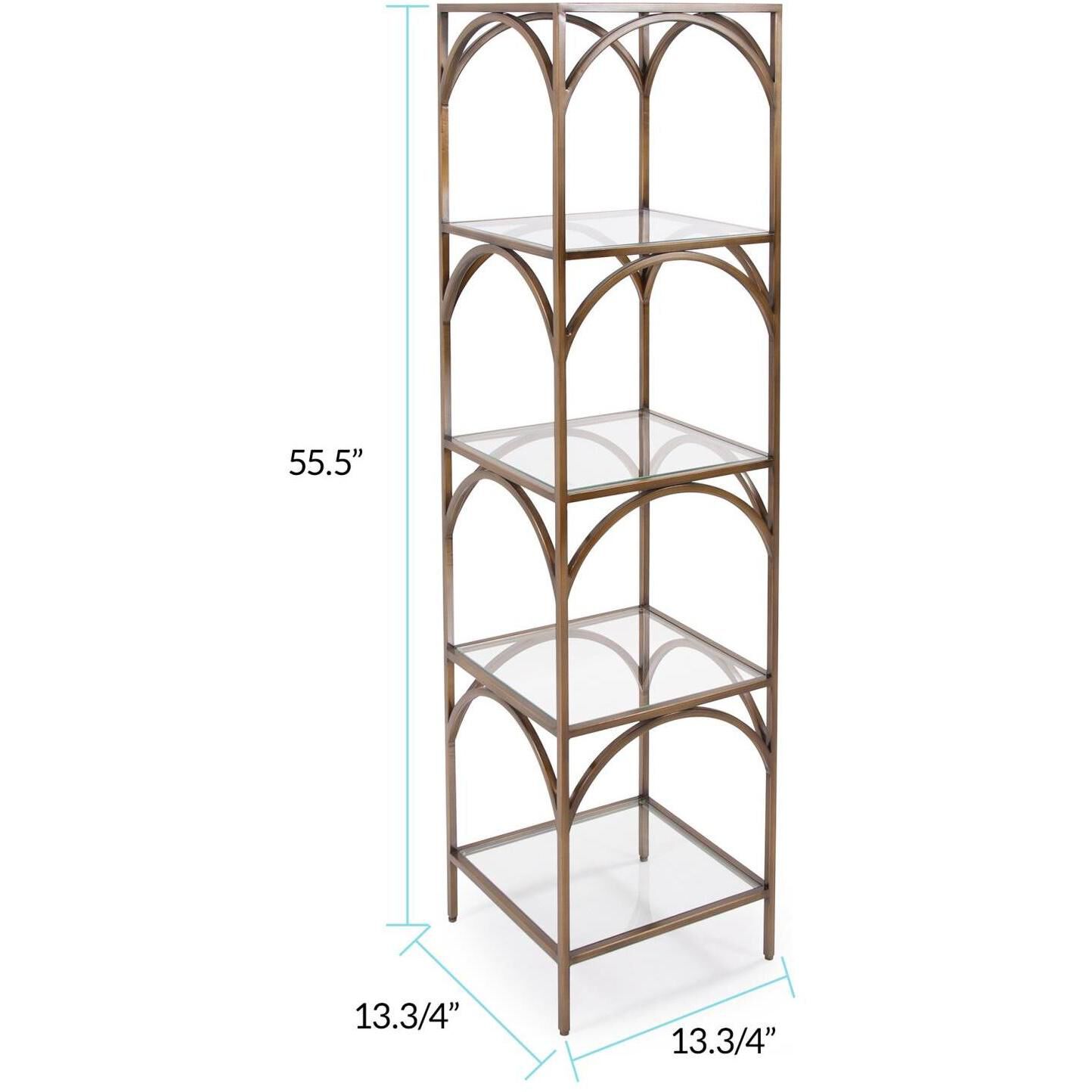 Palladio 55.5 X 13.75 X 13.75 inch Bronze Shelf